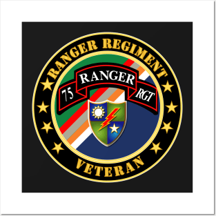 Ranger Regiment Veteran - Scroll - DUI Posters and Art